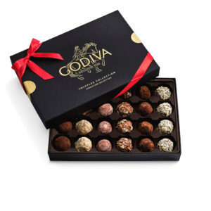 Signature Truffles Gift Box, Red Ribbon 24pc.